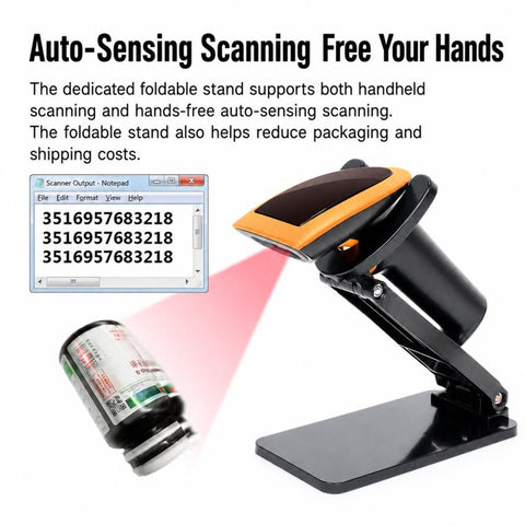 Yokoscan QR Code Scanner For Express Pharmacy Supermarket & Warehouse, Wired, Wired With Folding Holder, Dual Wireless, Dual Wireless With Folding Holder