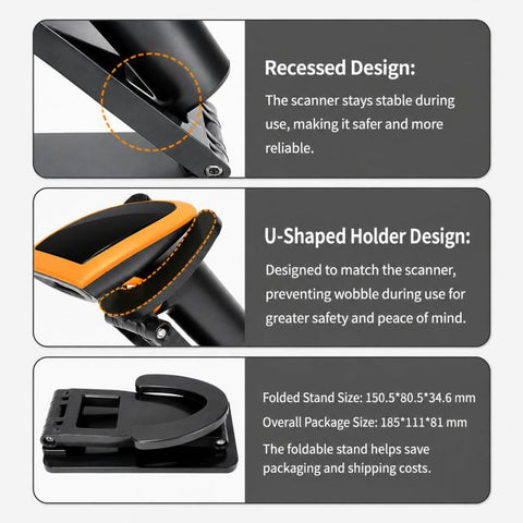 Yokoscan QR Code Scanner For Express Pharmacy Supermarket & Warehouse, Wired, Wired With Folding Holder, Dual Wireless, Dual Wireless With Folding Holder