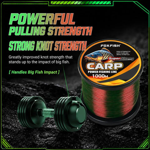 FOXFISH 1000m Color Changing Nylon Fishing Line Wear Resistant Soft Invisible & High Tensile Strength, 3.0#, 3.5#, 4.0#, 4.5#, 5.0#, 6.0#, 7.0#, 8.0#, 9.0#, 10#, 12#