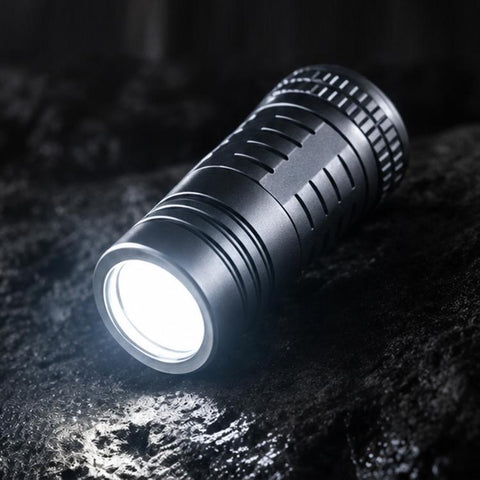Mini Titanium Alloy High-Power Portable Rechargeable LED Flashlight Keychain