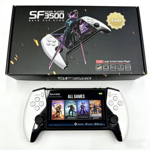 SF3500 Retro Handheld Game Console 5-Inch IPS Sceen with FHD HDMI Output & Keymapping, SF3500