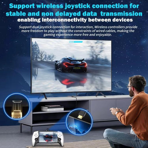 SF3500 Retro Handheld Game Console 5-Inch IPS Sceen with FHD HDMI Output & Keymapping, SF3500