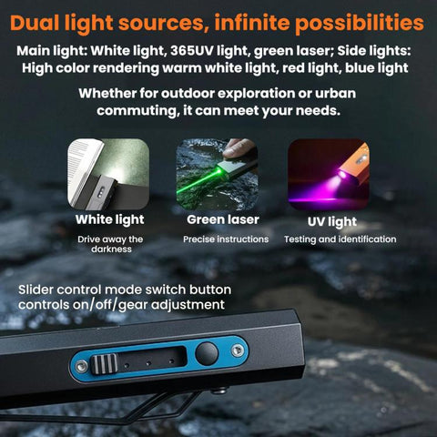 Outdoor Magnetic EDC Aluminum Alloy High-Power Flashlight