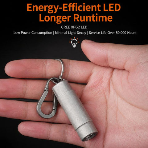 Mini Portable EDC Rechargeable Flashlight Outdoor Keychain