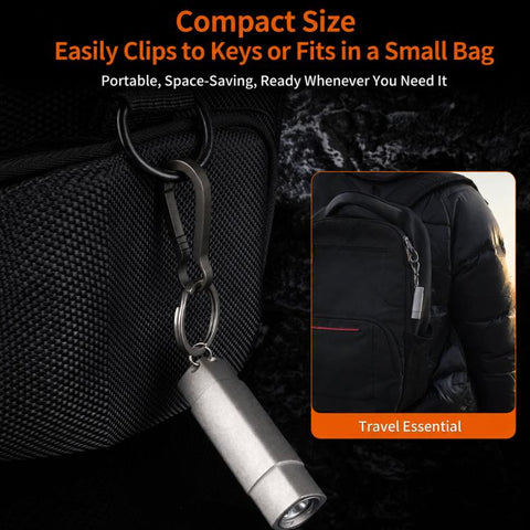Mini Portable EDC Rechargeable Flashlight Outdoor Keychain