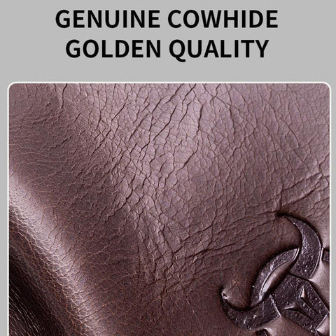 BULL CAPTAIN Genuine Leather Passport Holder with Luggage Tag Set for Men RFID Blocking Vintage Travel Wallet