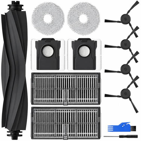 Replacement Accessories Kit For Dreame X40 Pro / X40 Ultra / L40 Ultra / S30 Pro Ultra Robot Vacuum Cleaners, 11 In 1, 13 In 1, 17 In 1, 18 In 1, 19 In 1, 21 In 1, 22 In 1