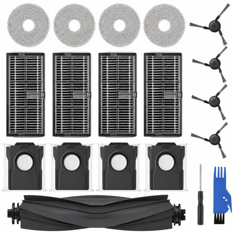 Replacement Accessories Kit For Dreame X40 Pro / X40 Ultra / L40 Ultra / S30 Pro Ultra Robot Vacuum Cleaners, 11 In 1, 13 In 1, 17 In 1, 18 In 1, 19 In 1, 21 In 1, 22 In 1