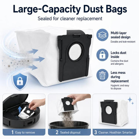 Replacement Accessories Kit For Dreame X40 Pro / X40 Ultra / L40 Ultra / S30 Pro Ultra Robot Vacuum Cleaners, 11 In 1, 13 In 1, 17 In 1, 18 In 1, 19 In 1, 21 In 1, 22 In 1
