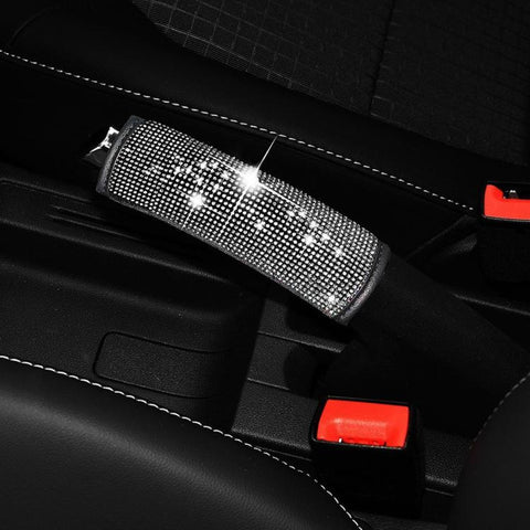 Bling Rhinestone Car Handbrake Cover Sparkly Crystal Emergency Brake Lever Protector