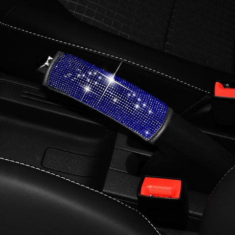 Bling Rhinestone Car Handbrake Cover Sparkly Crystal Emergency Brake Lever Protector