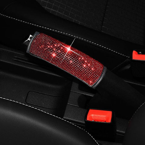 Bling Rhinestone Car Handbrake Cover Sparkly Crystal Emergency Brake Lever Protector