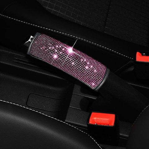 Bling Rhinestone Car Handbrake Cover Sparkly Crystal Emergency Brake Lever Protector