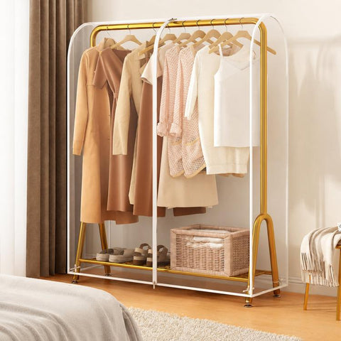 Clear Garment Rack Cover Waterproof Clothes Dust Protector Hanging Clothes Zipper Closure, 60x50x150cm Transparent, 90x50x150cm Transparent, 100x50x150cm Transparent, 110x50x150cm Transparent, 120x50x150cm Transparent, 130x50x150cm Transparent         ...