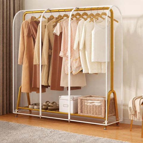 Clear Garment Rack Cover Waterproof Clothes Dust Protector Hanging Clothes Zipper Closure, 60x50x150cm Transparent, 90x50x150cm Transparent, 100x50x150cm Transparent, 110x50x150cm Transparent, 120x50x150cm Transparent, 130x50x150cm Transparent         ...