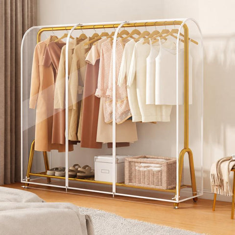 Clear Garment Rack Cover Waterproof Clothes Dust Protector Hanging Clothes Zipper Closure, 60x50x150cm Transparent, 90x50x150cm Transparent, 100x50x150cm Transparent, 110x50x150cm Transparent, 120x50x150cm Transparent, 130x50x150cm Transparent         ...