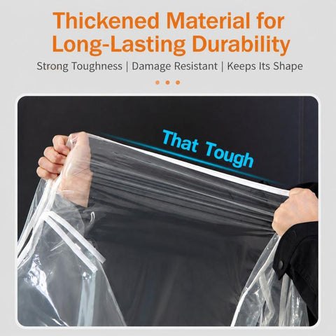 Clear Garment Rack Cover Waterproof Clothes Dust Protector Hanging Clothes Zipper Closure, 60x50x150cm Transparent, 90x50x150cm Transparent, 100x50x150cm Transparent, 110x50x150cm Transparent, 120x50x150cm Transparent, 130x50x150cm Transparent         ...
