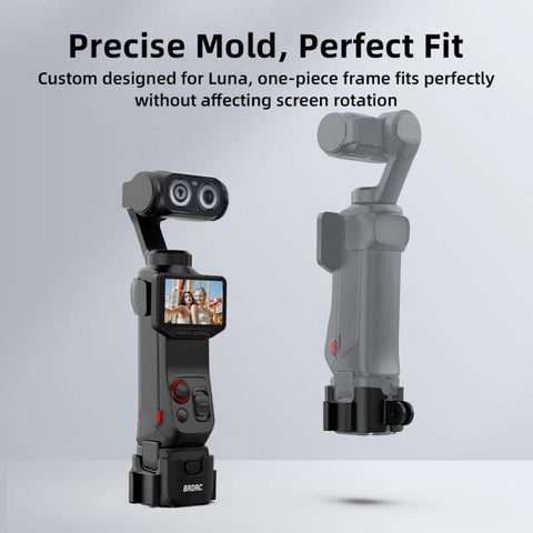 For Insta360 Luna Ultra BRDRC Protective Bezel Expansion Clip Bracket Adapter Base Accessory