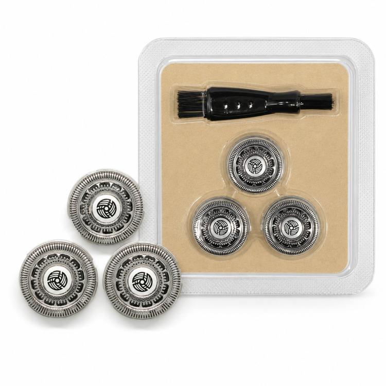 SH90 Replacement Blades Set For Philips Norelco Series 9000 S9011 RQ12 Foil Cutters with Brush, SH90 3pcs Blade