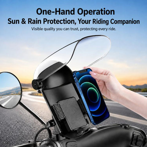 Motorcycle & Electric Scooter Phone Mount With Sunshade Rainproof Cover, ZYM-MT, ZYM-MTC, ZYM-MTH, ZYM-MTHC, ZYM-DC