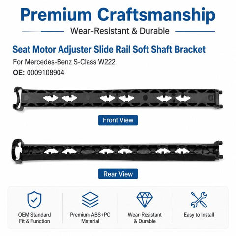 For Mercedes-Benz S-Class W222 Seat Motor Adjustment Rail Flexible Shaft Bracket 0009108904