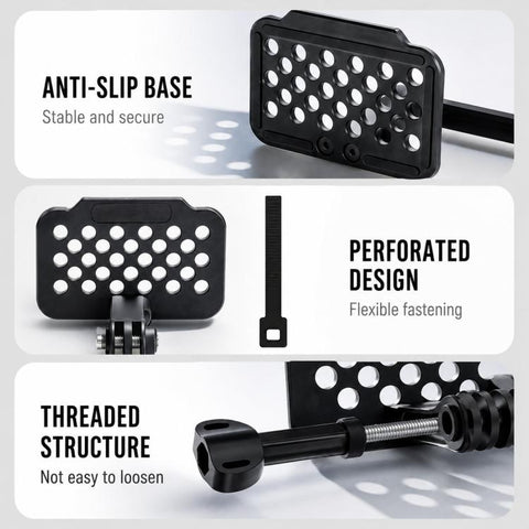 Aluminum Alloy Mounting Bracket For Car Air Intakes For DJI, Insta360, GoPro And Other Action Cameras