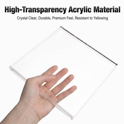 7 inch Vinyl Record Frame Clear Acrylic Wall Mount Storage Box Display Shelf Holder, 7 inch Vinyl Shelf