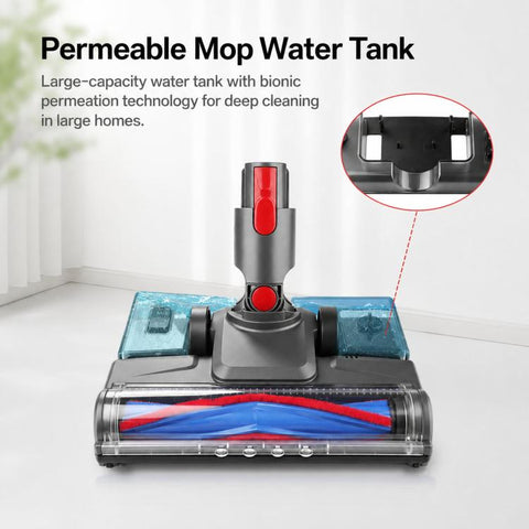 Motorized Cleaner Head For Dyson V7 V8 V10 V11 V15 Vacuum Direct Drive Floor Brush Head, With Water Tank, Without Water Tank