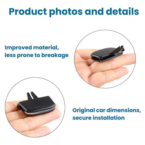 For Volvo V40 Left-Hand Drive Quick-Install Air Conditioning Vent Paddle Slips 31393996, Front Left, Front Right, Center Left, Center Right