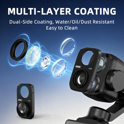 For DJI Osmo Pocket 4P 115 Degree Wide-angle External Filter