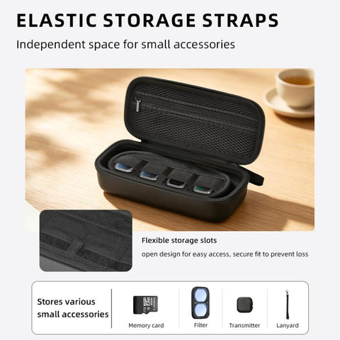 For DJI Osmo Pocket 4P BRDRC Portable Camera Filter Carrying Case