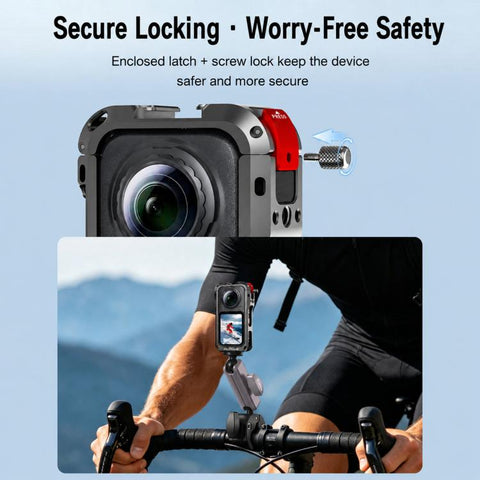 For Insta360 X6 Flymile Action Camera Cage Protective Shockproof Frame