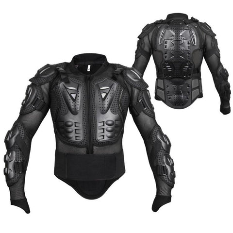 Motorcycle Body Armor Jacket Full Body Protective Gear with Removable Spine Back Protector, S, M, L, XL, XXL, XXXL, 4XL