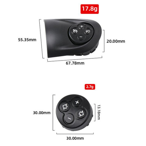 For BMW Mini R55 / R56 / R60 Multifunction Steering Wheel Buttons 32309289676, Voice Assistant Left, Call Answer Left, Volume Left, RES Cruise Control Right, 1/0 Cruise Control Right, 1/0 RES Right, Steering Wheel Switch Left                           ...