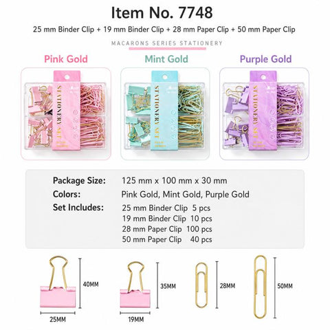 Paperclips Paper Clip Binding Office Combination Set