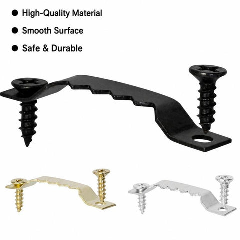 100 PCS/Pack Sawtooth Picture Hangers Kit 1.5 Inch Metal Picture Frame Hanging Hooks Hardware