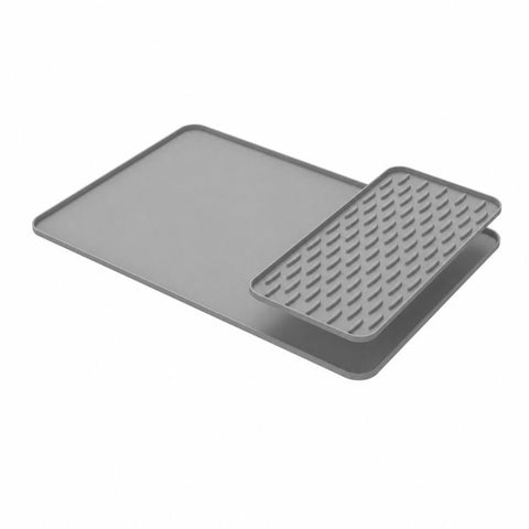 2 In 1 Silicone Mat Waterproof Countertop Draining Spill Mat, For Ninja SLUSHi / FS299 / FS300 / FS301 / FS301C