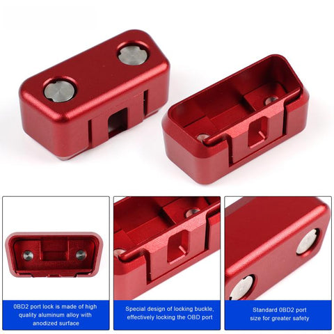 OBD2 Port Lock Anti-Theft Security Protector Aluminum Alloy OBD Guard for Car SUV Truck
