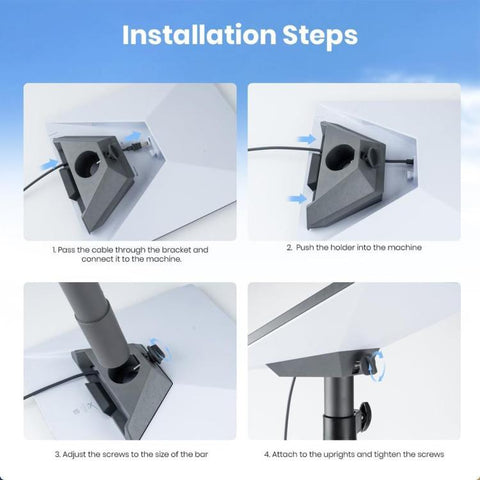For Starlink Mini Pipe Adapter Mount Weather-Resistant Pole Bracket Holder for RV Roof Wall, Pipe Adapter