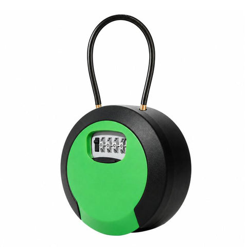 Key Lock Box Waterproof 4 Digit Combination Security Storage Case, Steel Rope Orange, Steel Rope Black, Steel Rope Red, Steel Rope Yellow, Steel Rope Gray, Steel Rope Blue, Steel Rope Green, Steel Rope Purple, Hanging Orange, Hanging Black, Hanging Red...