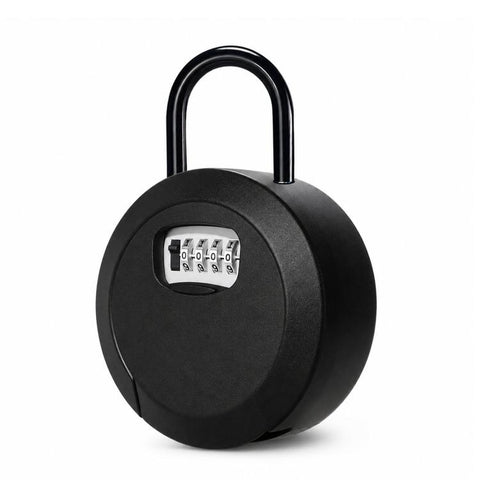 Key Lock Box Waterproof 4 Digit Combination Security Storage Case, Steel Rope Orange, Steel Rope Black, Steel Rope Red, Steel Rope Yellow, Steel Rope Gray, Steel Rope Blue, Steel Rope Green, Steel Rope Purple, Hanging Orange, Hanging Black, Hanging Red...