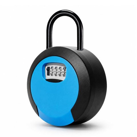 Key Lock Box Waterproof 4 Digit Combination Security Storage Case, Steel Rope Orange, Steel Rope Black, Steel Rope Red, Steel Rope Yellow, Steel Rope Gray, Steel Rope Blue, Steel Rope Green, Steel Rope Purple, Hanging Orange, Hanging Black, Hanging Red...