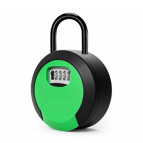 Key Lock Box Waterproof 4 Digit Combination Security Storage Case, Steel Rope Orange, Steel Rope Black, Steel Rope Red, Steel Rope Yellow, Steel Rope Gray, Steel Rope Blue, Steel Rope Green, Steel Rope Purple, Hanging Orange, Hanging Black, Hanging Red...