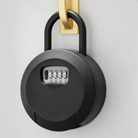 Key Lock Box Waterproof 4 Digit Combination Security Storage Case, Steel Rope Orange, Steel Rope Black, Steel Rope Red, Steel Rope Yellow, Steel Rope Gray, Steel Rope Blue, Steel Rope Green, Steel Rope Purple, Hanging Orange, Hanging Black, Hanging Red...