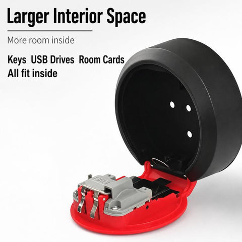 Key Lock Box Waterproof 4 Digit Combination Security Storage Case, Steel Rope Orange, Steel Rope Black, Steel Rope Red, Steel Rope Yellow, Steel Rope Gray, Steel Rope Blue, Steel Rope Green, Steel Rope Purple, Hanging Orange, Hanging Black, Hanging Red...