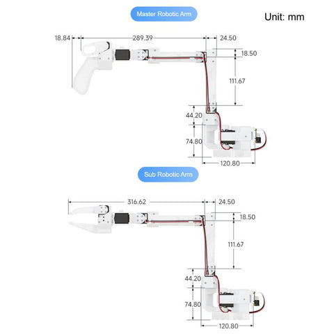 WAVESHARE SO-ARM101 Open-Source 6-Axis Robotic Arm High-Torque Bus Servo, US Plug, UK Plug, EU Plug