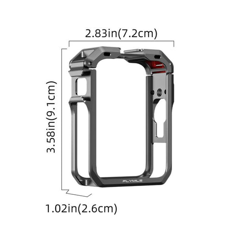 For DJI Osmo 360 II Flymile Camera Protective Cage Lens Cap Frame