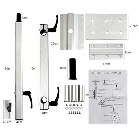 RV Multifunctional Rotatable Telescopic Table Leg Bracket Movable Table Leg Support For Yacht