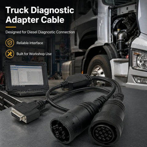 Truck Diesel ET4 Diagnostic Cable 457-6114 For Caterpillar / Cummins / Deutsch Interfaces