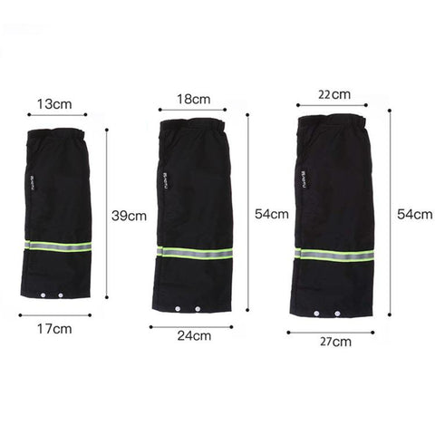 1 Pair AOTU AT9013 Waterproof Leg Gaiters Adjustable Rain Boot Covers Dirtproof Leggings Sleeves For Cycling Gardening, M, L, XL